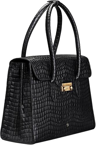 Maxwell Scott | Womens Luxury Leather Business Tote Bag Purse | The Fabia Croco | Handmade In Italy