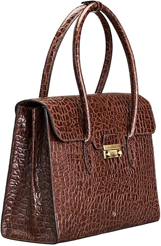 Maxwell Scott | Womens Luxury Leather Business Tote Bag Purse | The Fabia Croco | Handmade In Italy