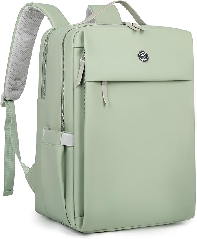 Waterproof PU Leather Laptop Backpack with USB Port, Anti-Theft Pocket, Fits 15.6" Laptop – Unisex Travel Bag