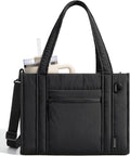 BAGSMART Small Tote Bag for Women, Lightweight with Zipper, Crossbody Purses for Travel Work College