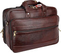 Full Grain Leather 16 Inch briefcases Laptop Messenger Bags for Men and Women Expandable Business Bag Leather Satchel Bags, Croc Brown, Medium