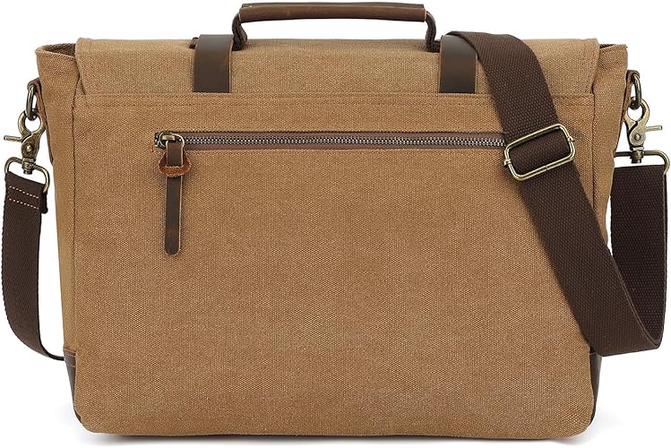 Messenger Bag Canvas Casual Shoulder Sling Bag Satchel 13/15.6 inch Messenger Bag for Men Women Work Office Laptop Bag